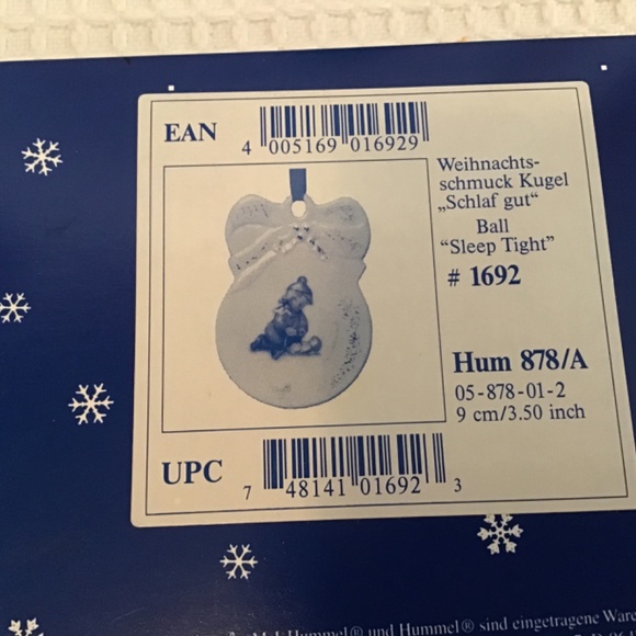 Goebel M.I. Hummel “Sleep Tight” ornament - made in Germany - Picture 5 of 7